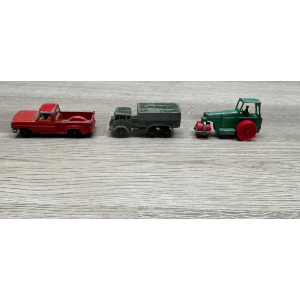 Matchbox‎ Lesney No 6 Ford Pick Up, No 1 Aveling Barford Road Roller, No 62 GSL